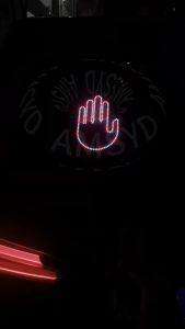 Car LED Illuminated Gesture Light Shape Light With Remote Road Rage Signs Finger Gesture Light Hand Lamp