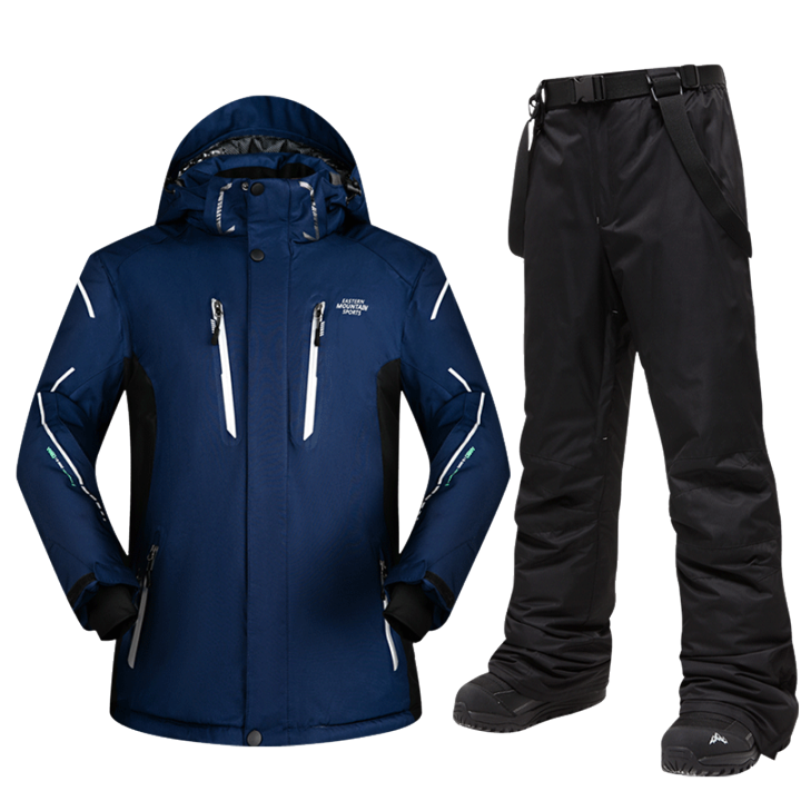 Ski Suit Men's Suit plus Size Waterproof Windproof Warm Thickened and