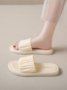 Jianmu Feifei Womens Soft Bottom Slippers Casual Home Outdoor Roman Style Flat Heel PVC Upper Fiber Low Heel Summer Sandals