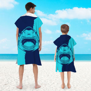 2024 New Adult Children Parent-Child Cowl Neck Towel Quick Dry High Absorbency Swimming Towel Travel Beach Ultrafine Fiber
