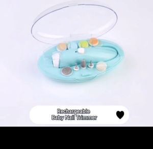 Baby Electric Portable Clippers with LED Light and 6 Replacement Head Safe Electric Baby Toes with LED Light Safe Manicure Pedicure Care Kit Night Light Adult Baby Care