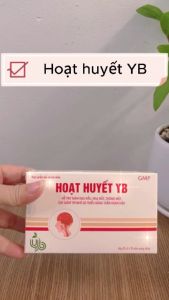 Viên Uống Hoạt Huyết YB  Hỗ Trợ Tuần Hoàn Não Giảm Đau Đầu Hoa Mắt Chóng Mặt - Hộp 30 viên