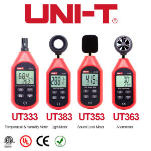 UNI-T Mini Light Meter Digital Luxmeter UT333 UT353 UT363 UT383 Digital Thermometer Hygrometer Sound Level Meter Anemometer