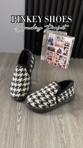 PINKEY P270 Sepatu Slip On Wanita Import Motif Zigzag / Sepatu Sneakers Trendy Wanita