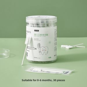 EMXEE | Baby Oral Care Cotton Swab Tongue Scraper Toothbrush