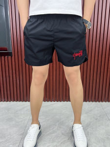 กางเกงขาสั้นผู้ชาย ทรงตรง แห้งเร็ว กางเกงขายาวสามส่วนสำหรับเล่นกีฬา ทรงบาง ใส่ไปทำงาน ลำลอง บ้าน ฤดูร้อน 2024 กางเกงขายาวทรงหลวม