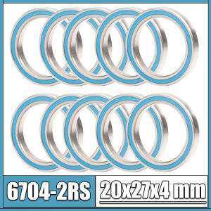 6704RS Bearing 10PCS 20x27x4 mm 6704-2RS ABEC-3 Hobby Electric RC Car Truck 6704 RS 2RS Ball Bearings Blue Sealed