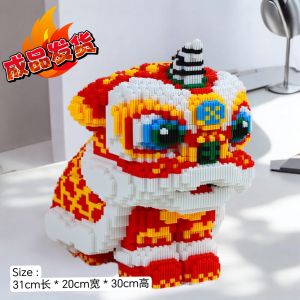 (Ready Made) Lion Dance Building Block 舞狮积木成品发货