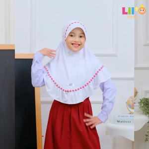 Ilma Hijab By LilO - Little Bee Boutique - Jilbab Sekolah Instan - Hijab Bergo Anak Sekolah SD - Kerudung Anak Sekolah SD MI