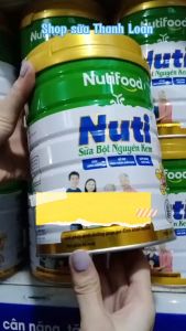 (HSD T10-2027) Sữa Bột Nguyên Kem NutiFood 900g.