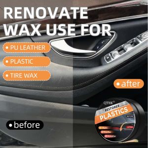 Car Plastic Restorer Back To Black Gloss Auto Interior Leather & Panel Renewal Wax Coating Agent Auto Polish And Repair Coating