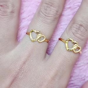 JIN JING CINCIN DOUBLE LOVE SIZE 12.5-22 EMAS 916 TULEN (HOLLOW) 0.45g-0.53g