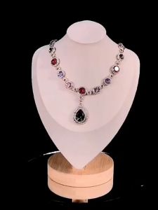 Necklace Chain Jewelry Bust Display Stand Pendant Show Display Holder Stand for Shop Countertop