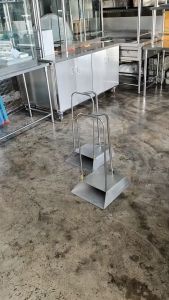 CMS ที่โกยผงเสตนเลส ที่โกยขยะ ขนาดใหญ่ ขนาด 35*40 ซม. สูง 70 ซม