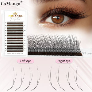Fox YY Style V Shaped Eyelashes Extension Mix 8-13mm Natural Black False Lashes Premade Volume Fan Makeup Tool