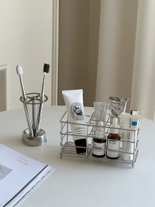 CHIGUASHAONV | Sleek Cosmetic Organizer Skincare Toothbrush Storage Rack