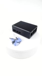 SHCHV | Raspberry Pi 5 Aluminum Case Armored Shell Silent Passive Cooling Shell Fin Heat Disspation Case for Raspberry Pi 5 Pi5