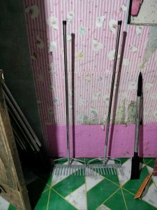 Stainless Handle Kalaykay Garden Rake 4 ft with 14 & 15 tooth