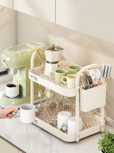 Kitchen Cup Storage Rack Coffee Cup Holder Drain Shelf Cup Organizer AnTongShun Brand Home Personal Cleaning Tools