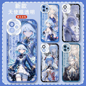 Ink Wash Style Genshin Impact Phone Case for  15 Xianghua Hu Tao And Fuyumi Protective Shell Cover Creative Personalized Digital Accessories