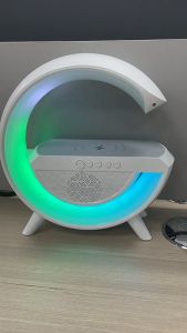 Loa bluetooth thông minh chữ G đa chức năng tích hợp sạc không dây15w  đèn ngủ âm thanh vòm 360 độ bass cực mạnh hỗ trợ USB và thẻ nhớ