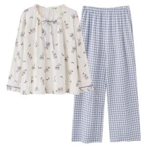 Bộ đồ ngủ MiiOW vải cotton họa tiết hoạt hình dễ thương