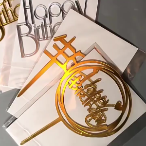10 Pieces Happy Birthday Cake Toppers Acrylic Cake Topper Happy Birthday Topper Cake Decoration