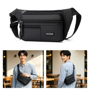 MENSPE Mens Chest Bag Fashion Cross Body Bag Waterproof Shoulder Bag Travel Bag Outdoor Sport Bag Casual Bag Leisure Street Bag for College Student
