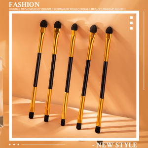 Double Head Design Eye Shadow Brush Soft Bristle Light Portable Cosmetic Brush