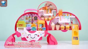 MAINAN ANAK PEREMPUAN SWEET SHOP DONAT BAG KADO MAKE UP LUCU TERBAIK BACKPACK TAS DOUNAT KELAS KUALITAS MALL