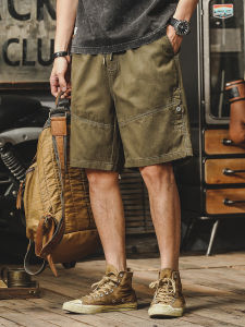 American Workwear Style Loose Fit Retro Japanese Short Pants