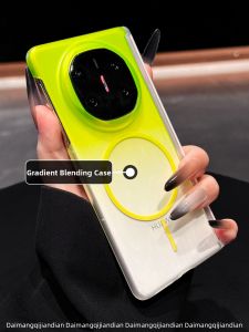 DAIMANG | Gradient Ombre Mate Finish 3D Flip Phone Case Thin Full Coverage Magnetic Hinge Support