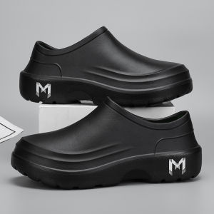 Mens Slip-On Kitchen Work Shoes: Waterproof, Anti-Slip, Oil-Resistant Chef Shoes