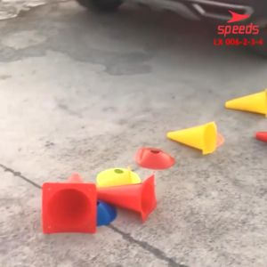 006-3 38cm SPEEDS Cone Cones Kerucut Kecil Penanda Bola Slalom Skate Basket