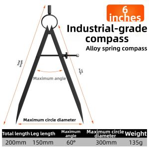 MEINWAY | Large Size Industrial Drawing Compass