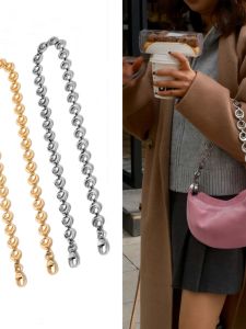 New Moon Bag Chain Replacement Decorative Crescent Moon Shoulder Strap Modification Crossbody Bag Accessory Fashionable Jewelry