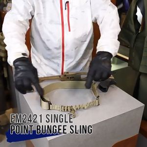 Single Point Sling Single Point Tactical Sling Strap Bungee Hook Adjustable Nylon Shoulder Strap Sling