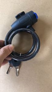 -SAMUDRA BIRU- TaffGUARD Kunci Gembok Sepeda Anti Maling Cable Coil Lock Stainless Steel/ Pengaman Sepeda