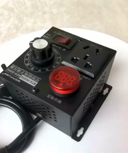 SCR ตัวควบคุมแรงดันไฟฟ้า [กทมพร้อมส่ง]AC 220 V 4000 W ามอเตอร์ตัวควบคุมความเร็วอิเล็กทรอนิกส์ เครื่องควบคุมแรงดันไฟฟ้า ตัวควบคุมความเร็ว Thermostat ตัวควบคุมแรงดันไฟฟ้า SCR ตัวควบคุมความเร็วของมอเตอร์ หรี่เทอร์โมสตัทอิเล็กทรอนิกส์ ควบคุม