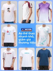 Victor |Trang phục cầu lông nam nữ ngắn tay chất vải nhanh khô dùng cho chạy bộ thể thao