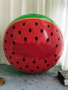 Super Large Inflatable Watermelon Beach Ball PVC 90cm Adult and Children Water Ball Parent-Child Inflatable Toy Performance Props