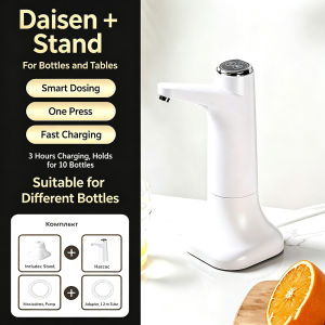 Máy Bơm Nước Tự Động Có Thể Sạc Lại Bằng USB Máy Phân Phối Nước Mini Cầm Tay Tương Thích Với Tất Cả Các Loại Chai Nước Tiêu Chuẩn