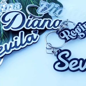 Gantungan Kunci Custom Nama Lucu I Rexurior