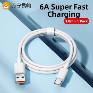 CRDC | Super Fast Charge 6A Type-C Data Cable 2 Meter Extended Original Set for Mate60 50p40p30 Nova8 9 Honor 20v30 Charging Line