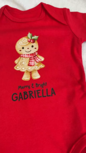 [SG] Personalised Customised Baby Romper Christmas Gift Baby Shower Newborn Birthday Gift