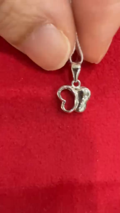 Poh Heng Jewellery 18K Butterfly Pendant in White Gold*Online Exclusive*