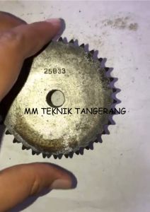 Sprocket RS 25 x 33 T Gear Rantai Single Gir gigi Z 33T RS25 -1 25Z33 25X33T 25-1 tipe B