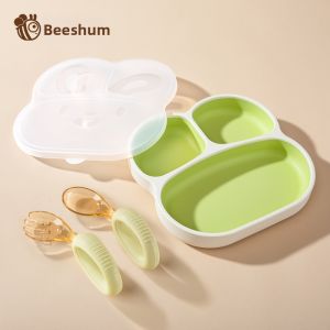 Beeshum | Self-feeding Learning Spoons 1-3 Years Old PPSU Bent Spoon