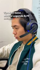 Headphone Gaming Unitech Gladiator + Microphone + Dynamic RGB LED Headset untuk Hp PC Laptop
