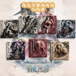 Bandai | Nam Châm Dán Tủ Lạnh Gốm Sứ Nổi Hình Bảy Vua Hải Tặc One Piece Sticker Từ Tính Anime Đạo Cụ Cosplay Dùng Để Trang Trí